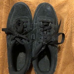 Nike Black Suede Air Force Sneakers